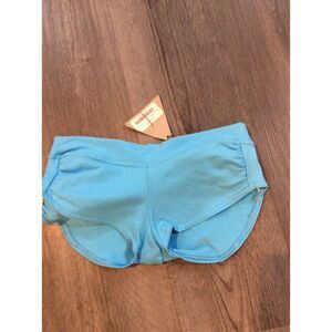 New NWT womens itty bitty booty shorts M/L Aqua blue